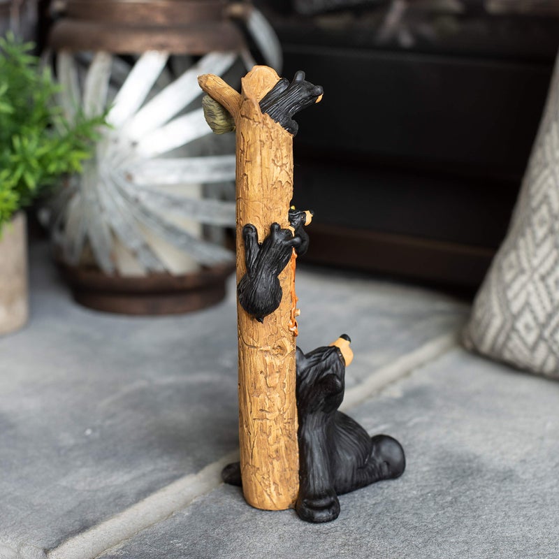 DEMDACO Bearfoots by Jeff Fleming Honey Tree Black Bear 9 x 3 Hand-cast Resin Tabletop Figurine Sculpture - Image 3